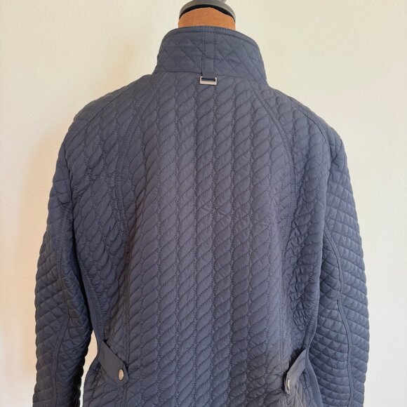 Weatherproof® Women's Size XL Navy Blue Quilted Jacket with Side Stretch - Picture 11 of 16